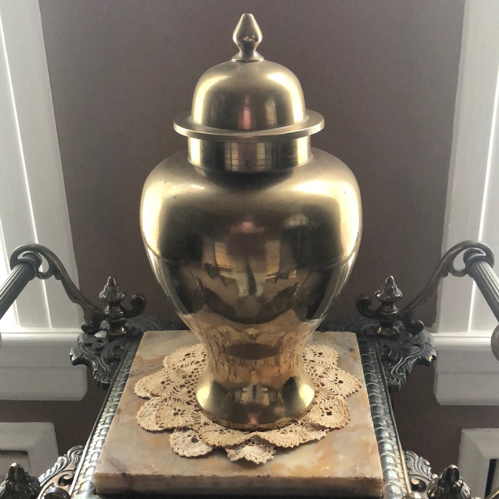 Solid Brass Indian Urn
